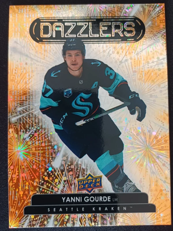 2022/2023 Upper Deck Series 1 Dazzlers Orange DZ-38 Yanni Gourde Inzert