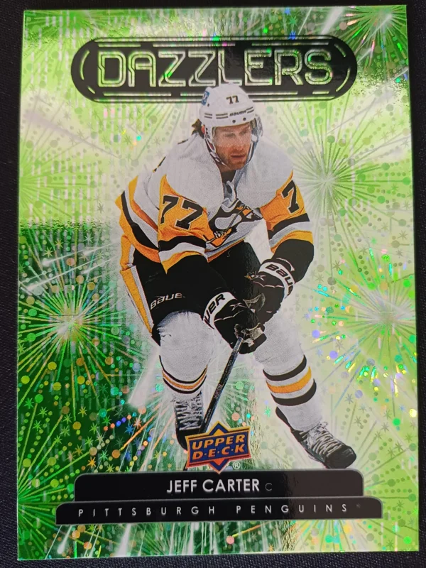 2022/2023 Upper Deck Series 1 Dazzlers Green DZ-46 Jeff Carter Inzert | Paralel