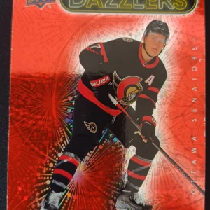 2021/2022 Upper Deck Series 2 Dazzlers Red DZ-83 Brady Tkachuk Inzert | Paralel