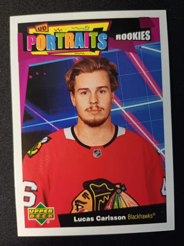 2020/2021 Upper Deck Series 2 Portraits P-96 Lucas Carlsson Inzert