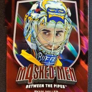 2011/2012 In the Game Between the Pipes Masked Men IV Ruby Die Cuts MM-31 Ryan Miller Inzert