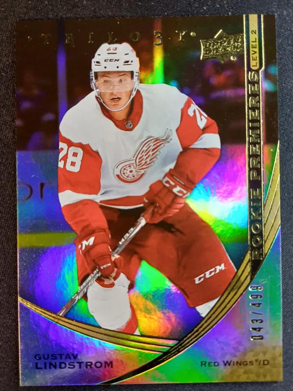 2020/2021 Upper Deck Trilogy Rookie Premieres Level 2 86 Gustav Lindstrom Inzert 043/499