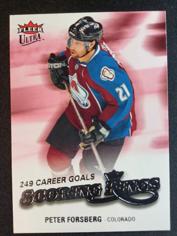 2008/2009 Fleer Ultra Scoring Kings SK19 Peter Forsberg Inzert