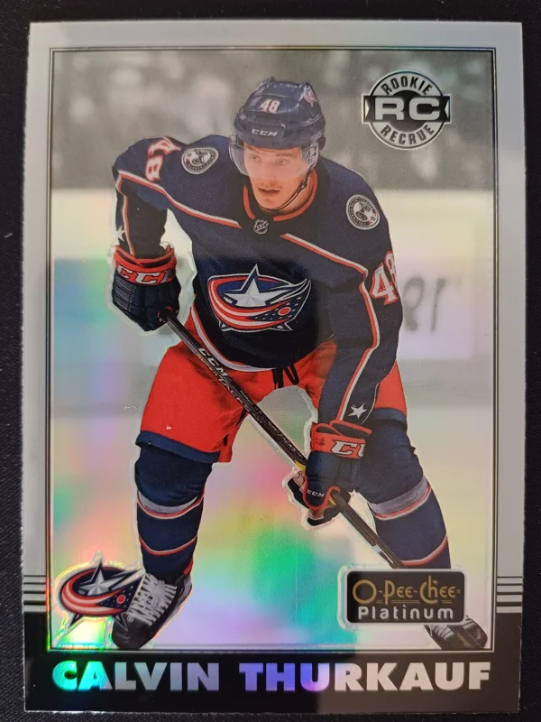 2020/2021 Upper Deck OPC Platinum Retro Rainbow Marquee Rookie R-60 Calvin Thurkauf Paralel