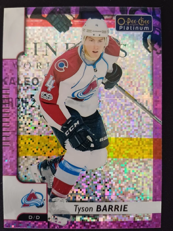 2017/2018 Upper Deck OPC Platinum Violet Pixels 99 Tyson Barrie Paralel