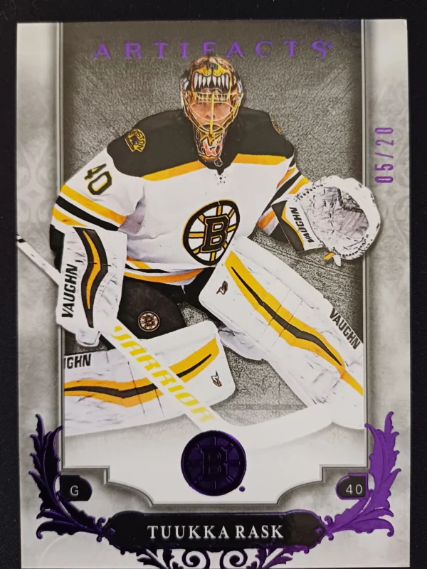 2018/2019 Upper Deck Artifacts Purple 76 Tuukka Rask Paralel 05/20