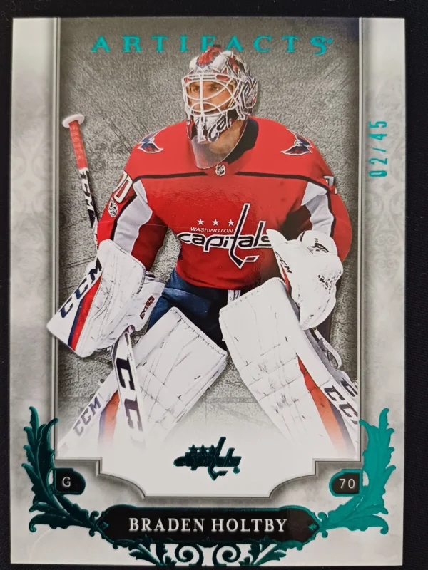 2018/2019 Upper Deck Artifacts Aqua 5 Braden Holtby Paralel 02/45