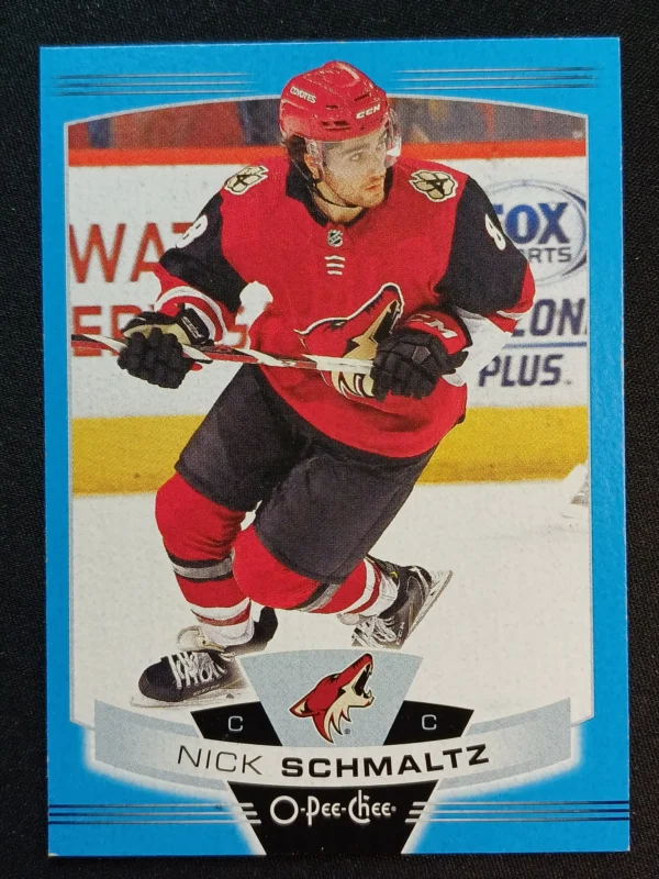 2019/2020 Upper Deck O-Pee-Chee Blue Border 486 Nick Schmaltz Paralel