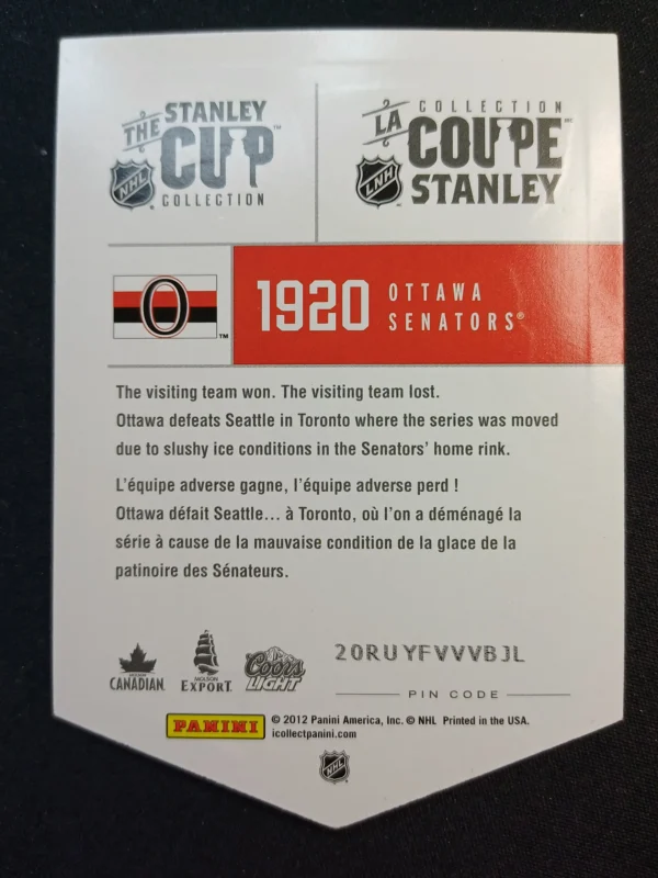 2012 Panini Stanley Cup Collection Base 20 - Image 2