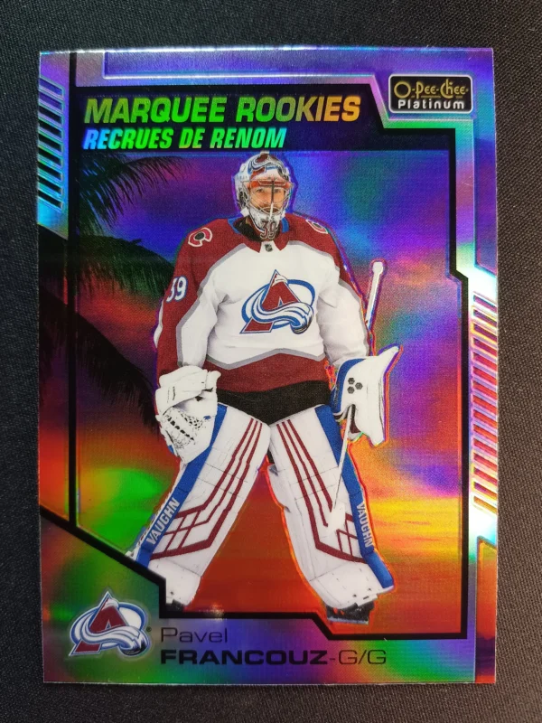 2020/2021 Upper Deck OPC Platinum Sunset Marquee Rookie 185 Pavel Francouz Paralel