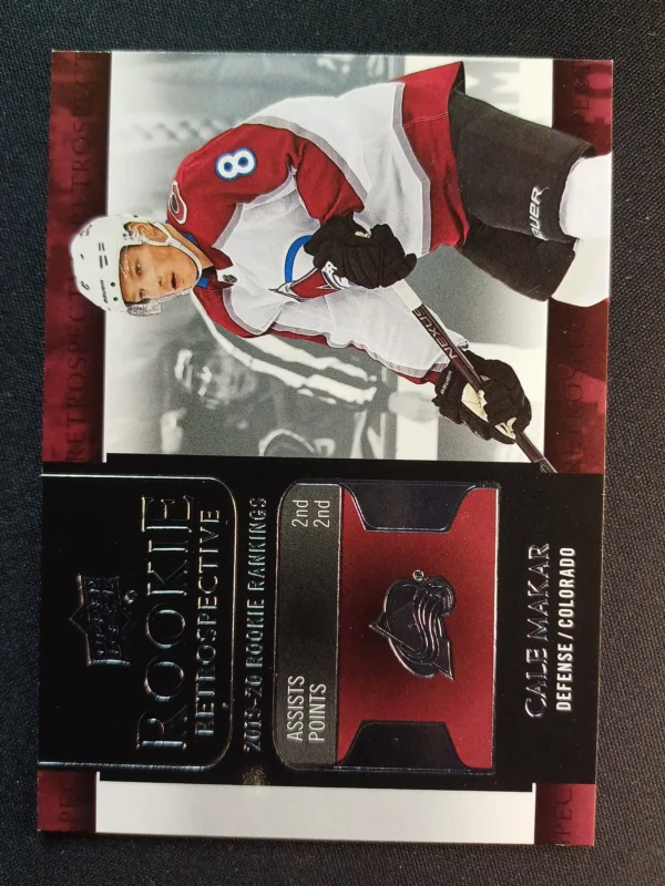 2020/2021 Upper Deck Series 1 Rookie Retrospective RR-10 Cale Makar Inzert