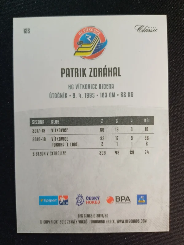 2019/2020 OFS OFS Classic Silver 125 Patrik Zdráhal Paralel - Image 2