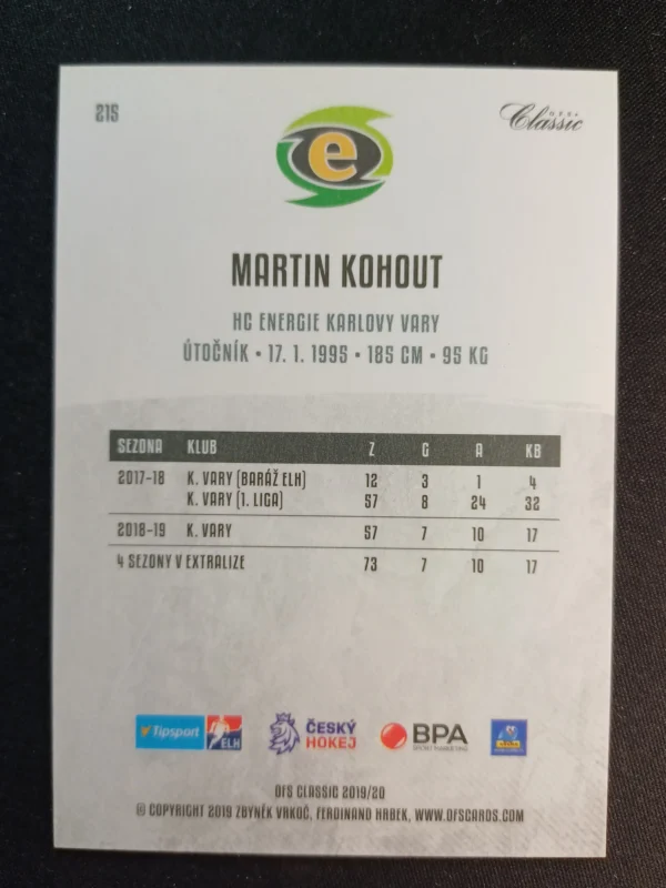 2019/2020 OFS OFS Classic Silver 215 Martin Kohout Paralel - Image 2