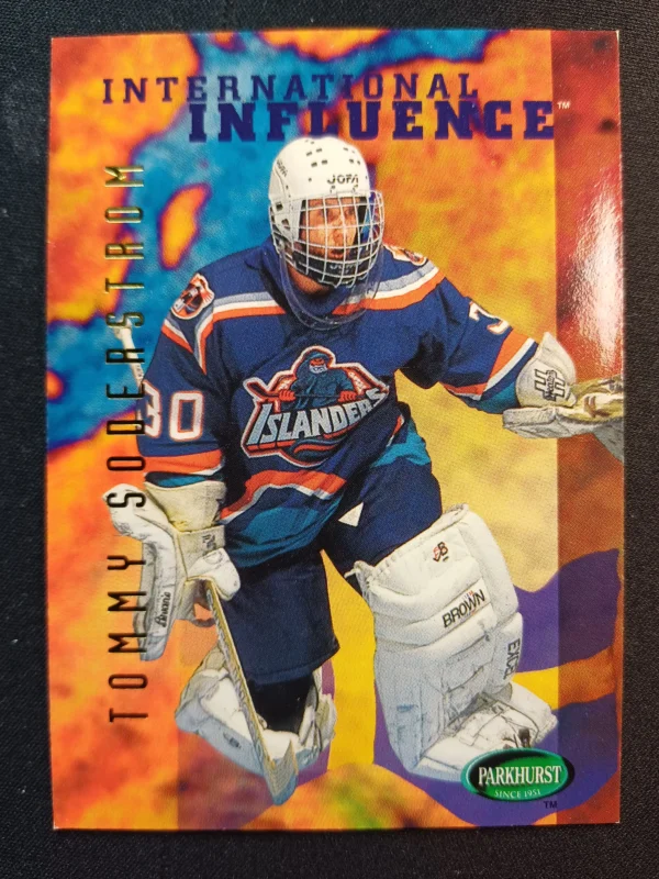 1995/1996 Parkhurst International International Influence 240 Tommy Soderstrom Inzert