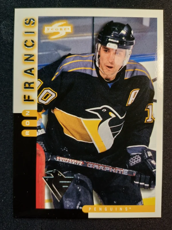 1997/1998 Pinnacle Score team set Pittsburgh Penguins Base 05 of 20 Ron Francis