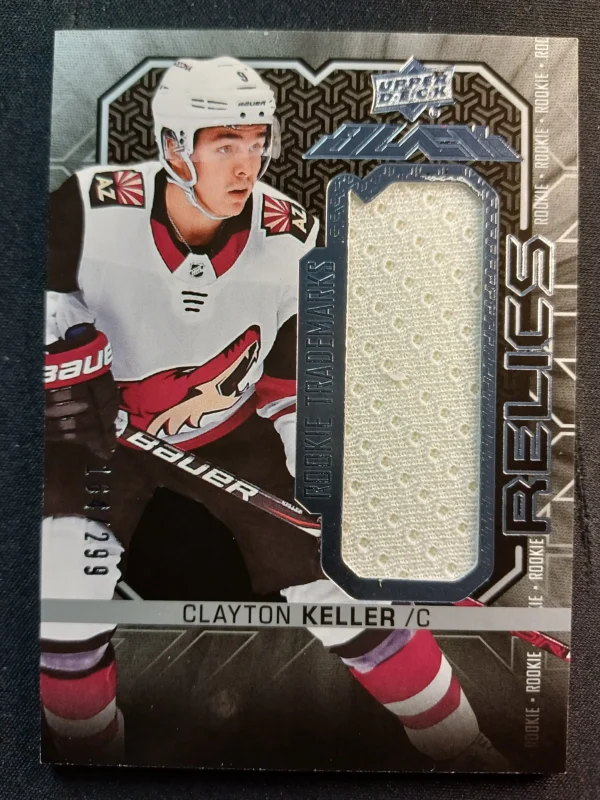 2017/2018 Upper Deck UD Black Rookie Trademark Relics RT-CK Clayton Keller Jersey 164/299