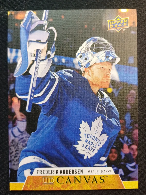 2020/2021 Upper Deck Series 1 Canvas C76 Frederik Andersen Inzert