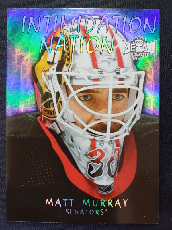 2020/2021 Upper Deck Skybox Metal Universe Intimidation Nation IN-04 Matt Murray Inzert