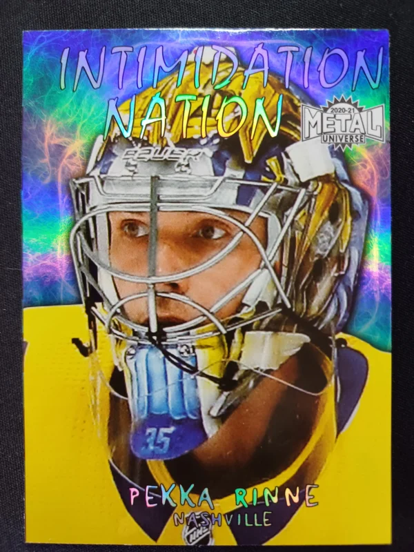 2020/2021 Upper Deck Skybox Metal Universe Intimidation Nation IN-09 Pekka Rinne Inzert