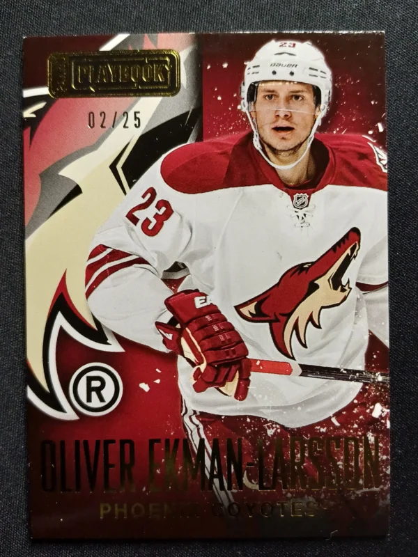 2013/2014 Panini Playbook Gold 60 Oliver Ekman-Larsson Paralel 02/25