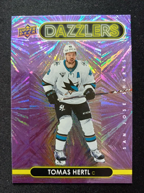 2021/2022 Upper Deck Series 1 Dazzlers Purple DZ-37 Tomas Hertl Inzert