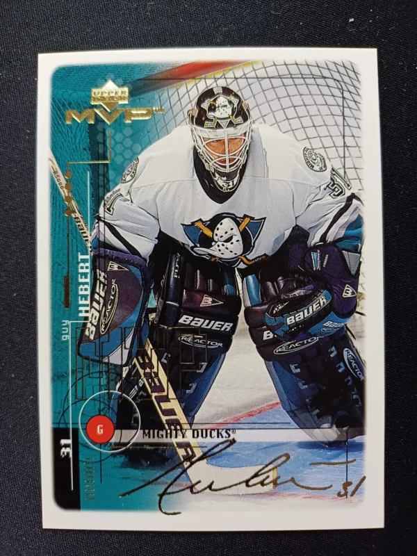 1998/1999 Upper Deck MVP Gold Script 6 Guy Hebert Paralel 030/100