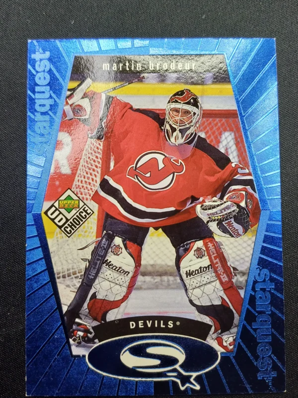 1998/1999 Upper Deck UD Choice Starquest Blue SQ23 Martin Brodeur Inzert