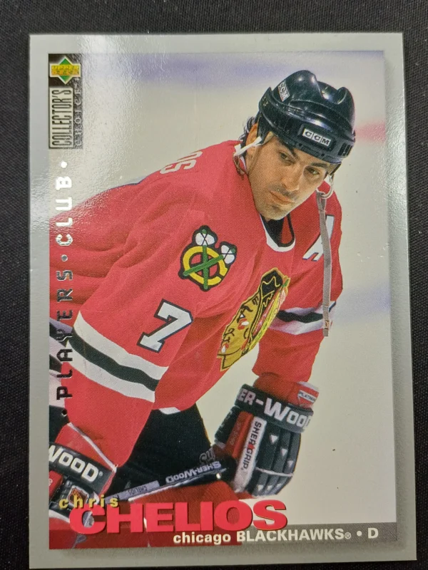 1995/1996 Upper Deck Collectors Choice Players Club 37 Chris Chelios Paralel