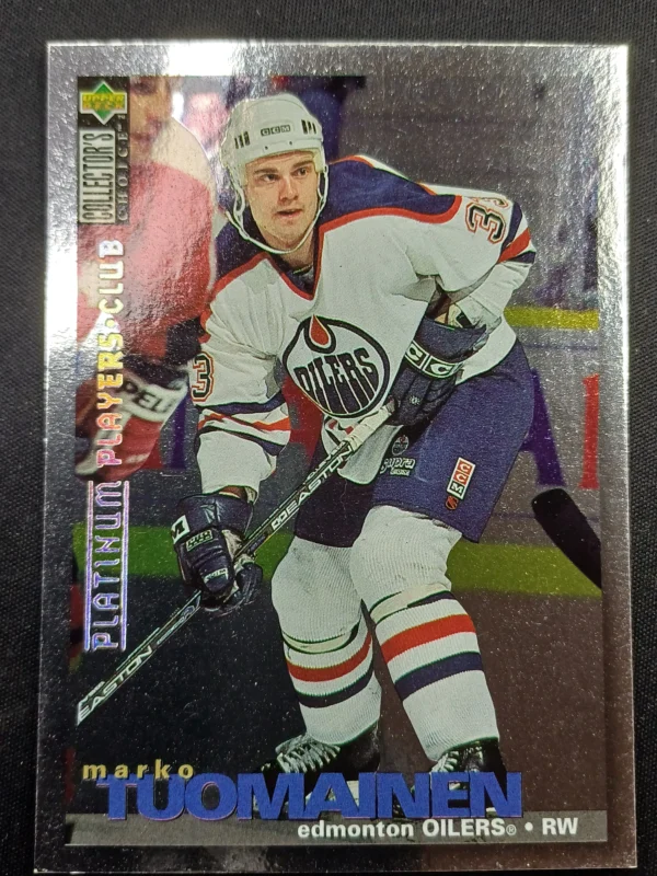 1995/1996 Upper Deck Collectors Choice Platinum Players Club 121 Marko Tuomainen Paralel