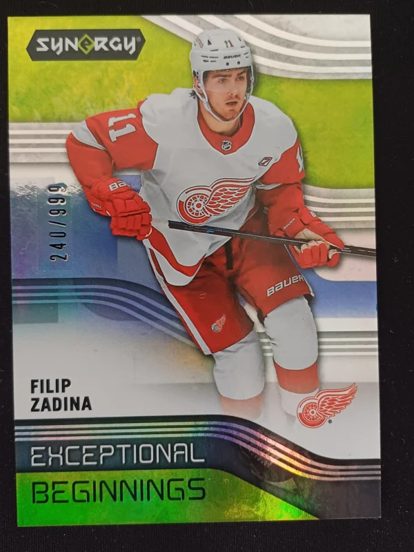 2019/2020 Upper Deck Synergy Exceptional Beginnings EB-4 Filip Zadina Inzert