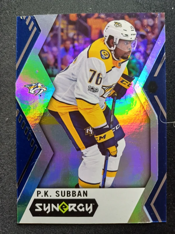 2017/2018 Upper Deck Synergy Blue 5 P.K. Subban Paralel