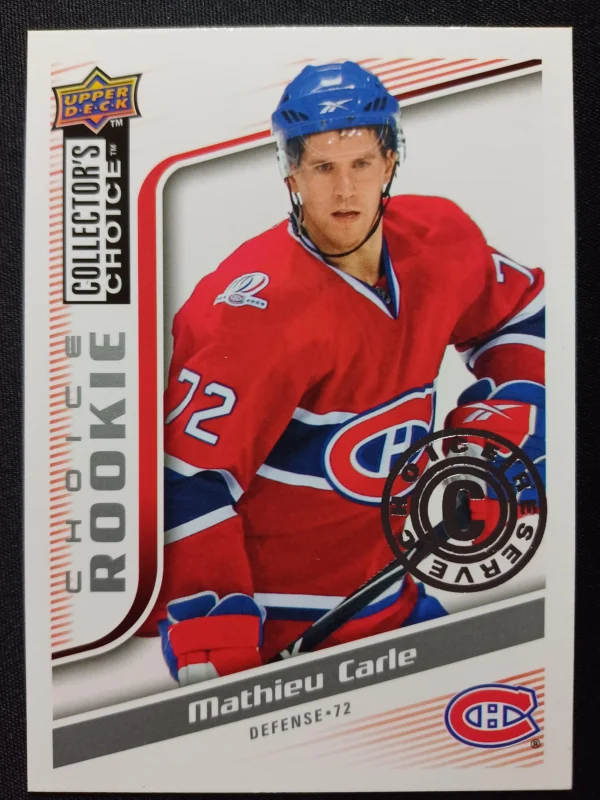 2009/2010 Upper Deck Collectors Choice Choice Reserve 262 Mathieu Carle Paralel