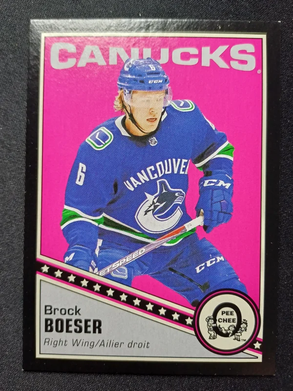 2019/2020 Upper Deck O-Pee-Chee Retro Black Border 123 Brock Boeser Paralel 077/100