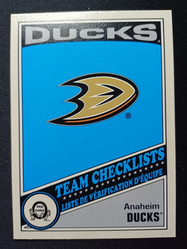 2019/2020 Upper Deck O-Pee-Chee Retro Checklist 551 Anaheim Mighty Ducks Paralel