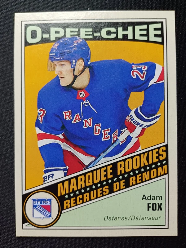 2019/2020 Upper Deck O-Pee-Chee Retro Marquee Rookie 622 Adam Fox Paralel