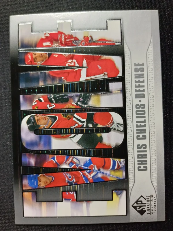 2020/2021 Upper Deck SP Signature Editions Legends Evolve E-22 Chris Chelios Inzert