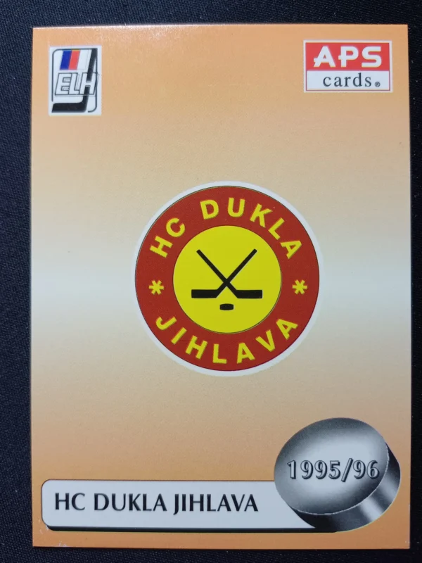 1995/1996 APS Cards HC Dukla Jihlava Inzert