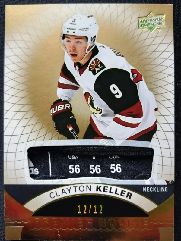 2017/2018 Upper Deck Premier Premier Rookie Neckline 92 Clayton Keller Patch 12/12