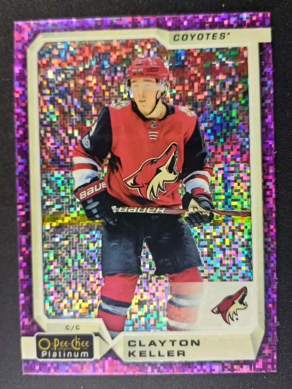 2018/2019 Upper Deck OPC Platinum Violet Pixels 27 Clayton Keller Paralel