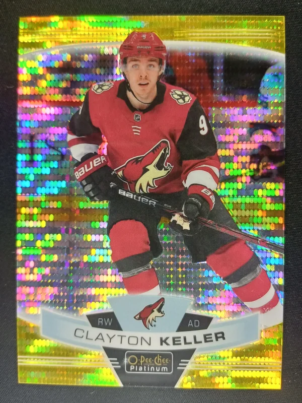 2019/2020 Upper Deck OPC Platinum Seismic Gold 127 Clayton Keller Paralel 14/50