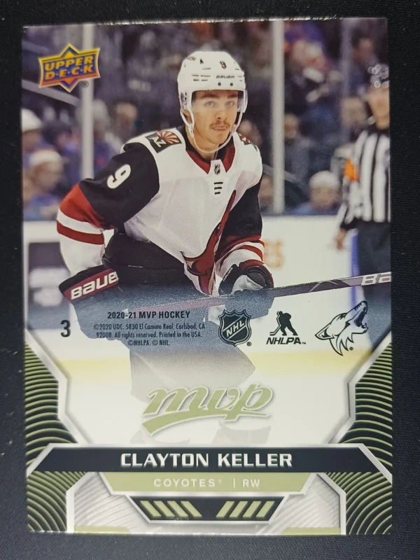 2020/2021 Upper Deck MVP Puzzle Back - McDavid 3 Clayton Keller Inzert