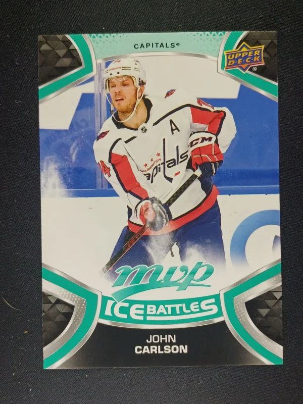 2021/2022 Upper Deck MVP Ice Battles 74 John Carlson Paralel