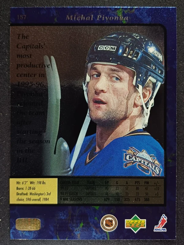 1995/1996 Upper Deck SP Base 157 Michal Pivonka - Image 2