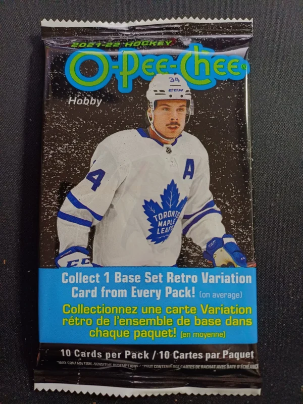 2021/22 Upper Deck O-Pee-Chee Hockey Hobby balíček