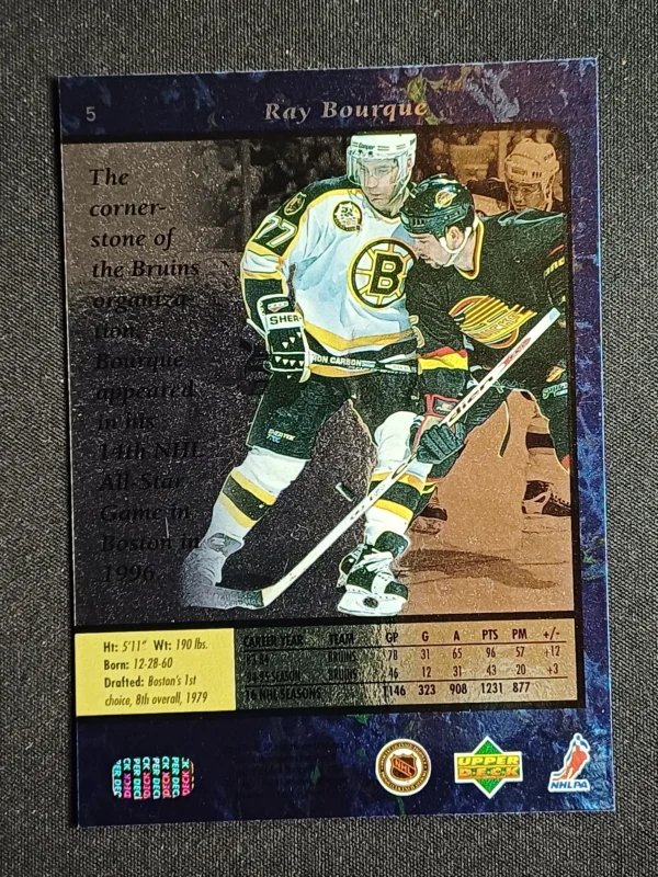 1995/1996 Upper Deck SP Base 5 Ray Bourque - Image 2