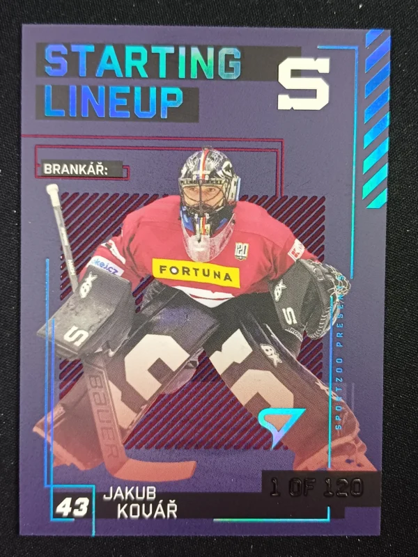 2023/2024 Sportzoo Serie 2 Starting Lineup 1st Period SL-25 Jakub Kovář Inzert /120