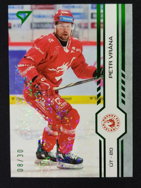 2024/2025 Sportzoo Serie 1 Green Glitter 18 Petr Vrána Paralel 08/30