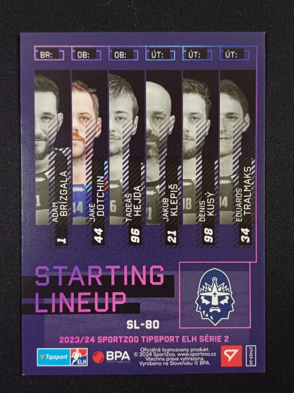 2023/2024 Sportzoo Serie 2 Starting Lineup SL-80 Jake Dotchin Inzert - Image 2