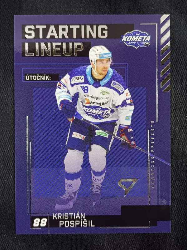 2023/2024 Sportzoo Serie 2 Starting Lineup SL-42 Kristián Pospíšil Inzert