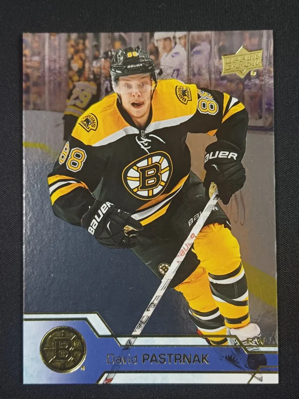 2016/2017 Upper Deck Series 1 Silver Foil 16 David Pastrnak Paralel